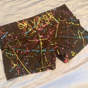 Savage Swim Splatter Paint Shorties